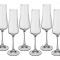 Набор бокалов для шампанского из 6 шт. "naomi / corvus" 160 мл. высота=24 см. Crystalite Bohemia (669-157)
