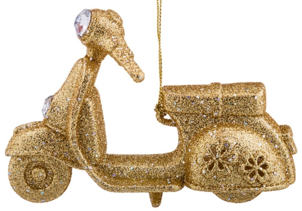 Декоративное изделие "скутер" 11 см цвет: золото Lefard (865-373)