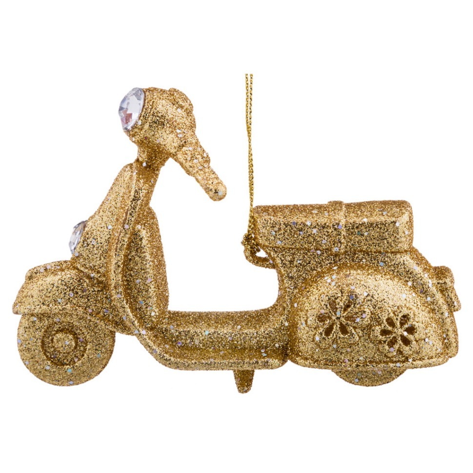 Декоративное изделие "скутер" 11 см цвет: золото Lefard (865-373)
