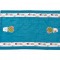 Дорожка на стол 40*79 см"летняя веранда",100% хлопок,синий SANTALINO (850-821-3)