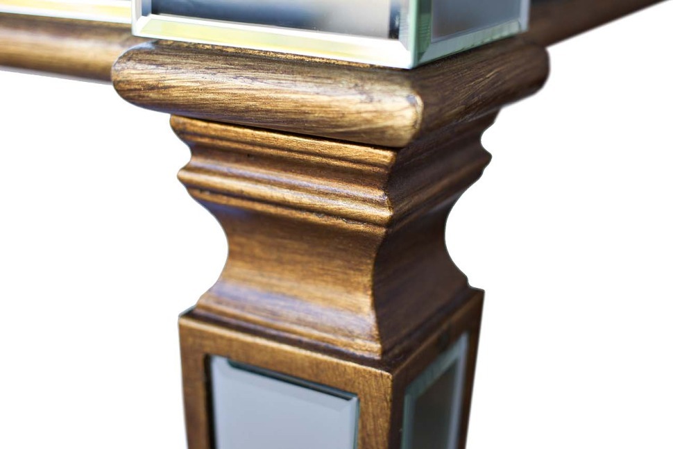 Стол обеденный столешница мрамор,зеркальн.160*90*78,5 - TT-00000082