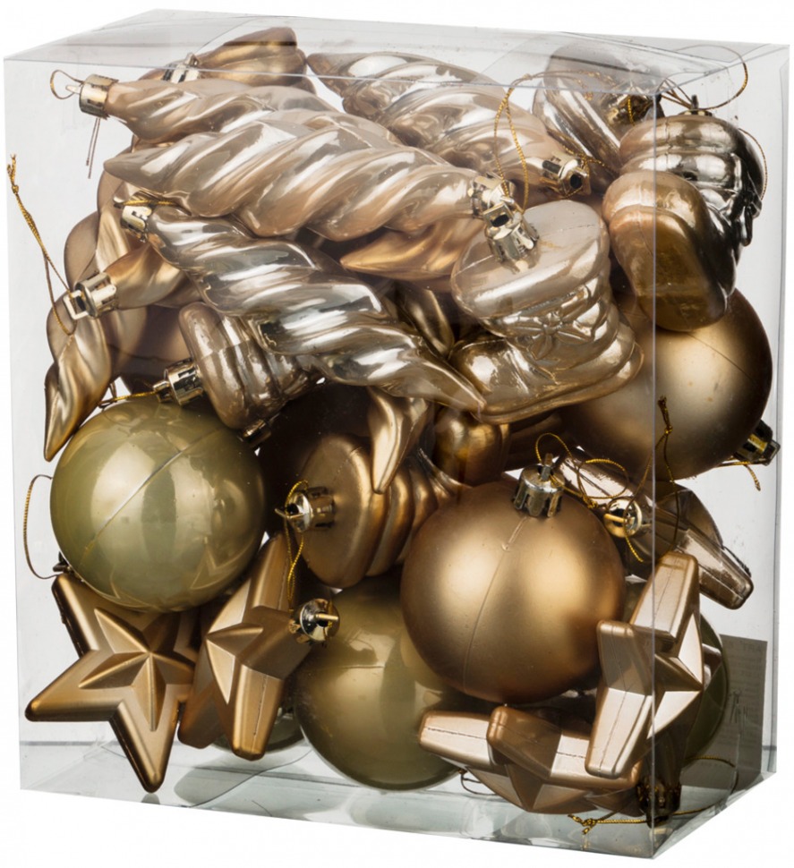 Декоративное изделие:набор шаров "золотые блестки" 32 шт. Lefard (858-026)
