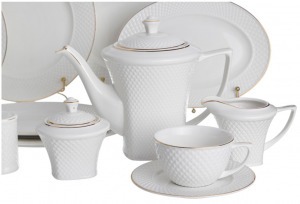 Сервиз чайно-столовый lefard "диаманд голд" на 12 пер. 101 пр. Lefard (359-323)