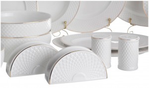 Сервиз чайно-столовый lefard "диаманд голд" на 12 пер. 101 пр. Lefard (359-323)