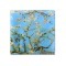 Тарелка квадратная Цветущий миндаль (Ван Гог) без инд.упаковки - CAR198-7308 Carmani