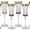 Набор бокалов для шампанского Цветная Флоренция, 0,15 л, 6 шт - SM3173/678-AL Same