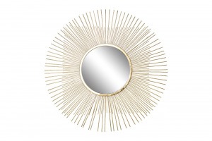 Зеркало декоративное золотое 70,5х70,5х1,9 см, центр.диам.28 см - TT-00000743