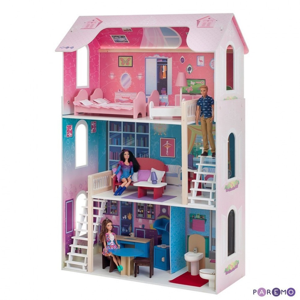 Кукольный домик "Вдохновение" (с мебелью) (PD315)