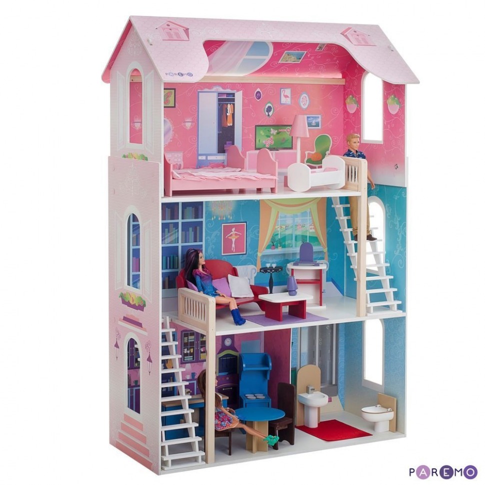 Кукольный домик "Вдохновение" (с мебелью) (PD315)