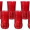 Набор: 6 стаканов для воды Адажио - красная - SM2210L-R Same