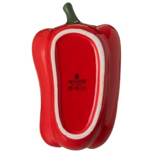 Блюдо для запекания "перец" 500 мл. 21*12,5 см. высота=6 см. коллекция "il raccolto" Agness (490-318)