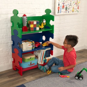 Система хранения "Пазл", яркий (Puzzle Book Shelf - Primary) (14400_KE)