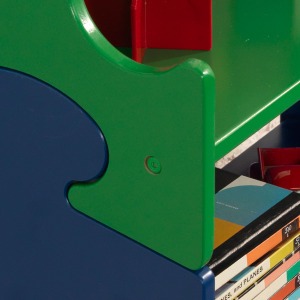 Система хранения "Пазл", яркий (Puzzle Book Shelf - Primary) (14400_KE)