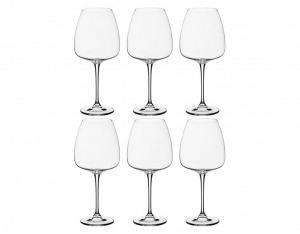 Набор бокалов для вина из 6 шт. "alizee/anser" 770 мл высота=25 см Crystalite Bohemia (669-191)