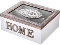 Шкатулка для чая с 4 секциями коллекция "home" 20*17*8 см Lefard (222-694)