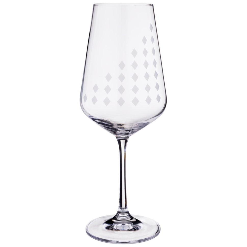 Набор бокалов для вина из 6 шт. "sandra" 450 мл. высота=24 см Bohemia Crystal (674-641)