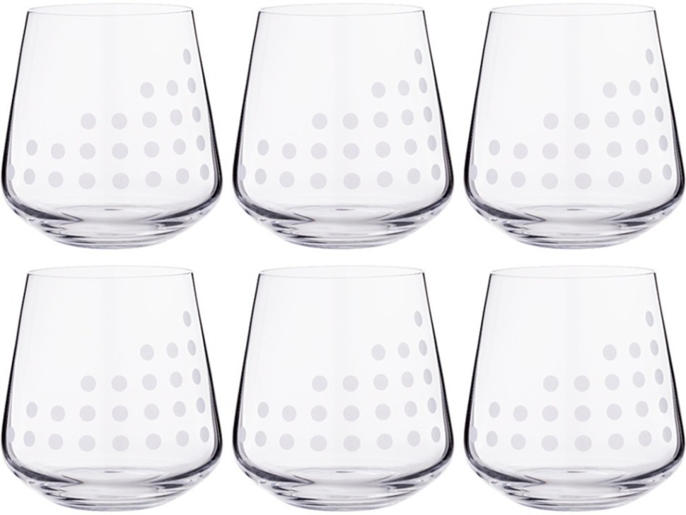 Набор стаканов из 6 шт. "sandra" 290 мл. высота=9 см Bohemia Crystal (674-646)