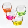 Набор стаканов из 4 шт. "neon crazy" 390 мл. высота=9 см. Bohemia Crystal (674-516)