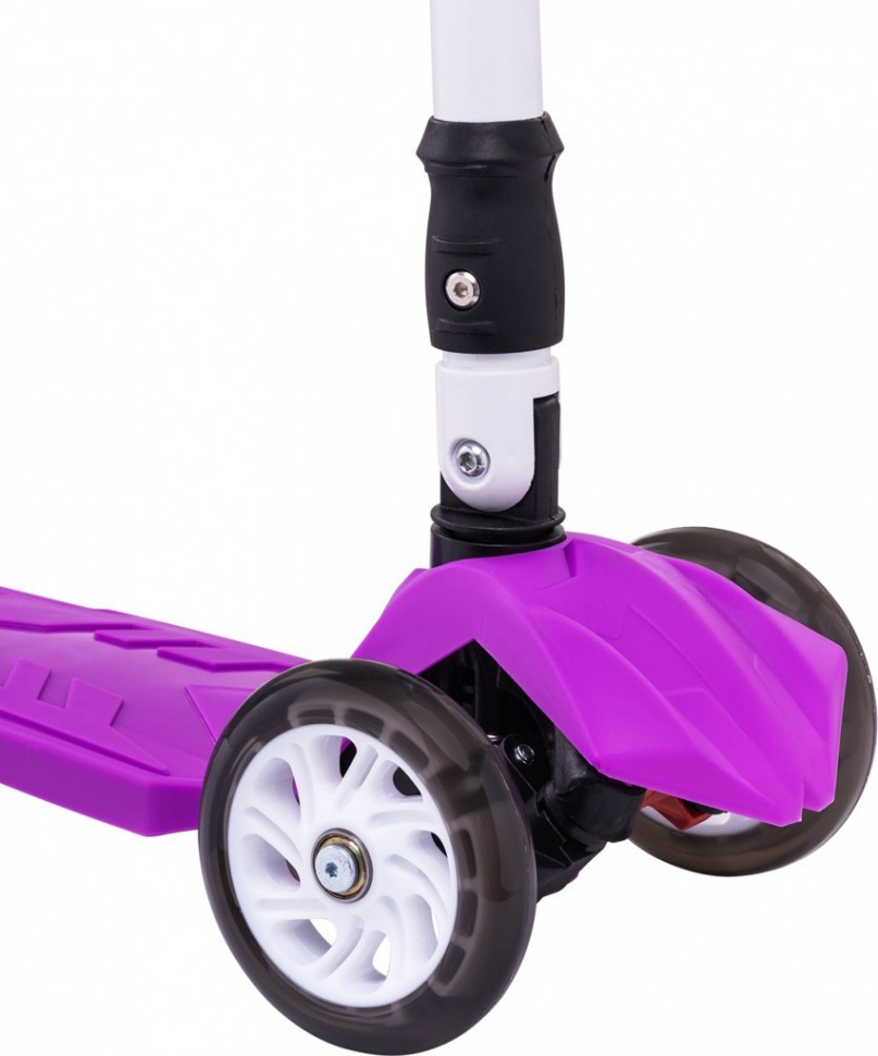Самокат 3-колесный Smart 3D, 120/80 мм, фиолетовый (321099)