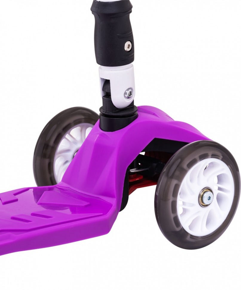 Самокат 3-колесный Smart 3D, 120/80 мм, фиолетовый (321099)