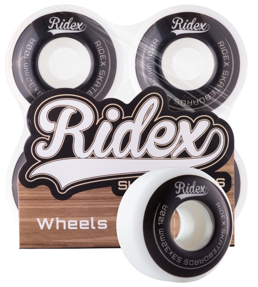 Комплект колес для скейтборда SB, 53*32, белый/черный, 4 шт. (351558)