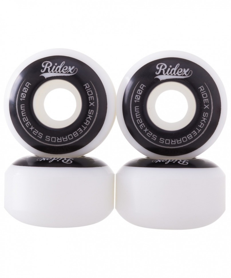 Комплект колес для скейтборда SB, 53*32, белый/черный, 4 шт. (351558)