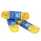 Шнурки для коньков с пропиткой W917, пара, 3,05 м, желтые (D-87027) 