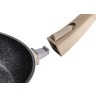 Сковорода с антипригар. "мраморным" покрытием и съемной ручкой, 28см Ningbo Gourmet (918-164) 