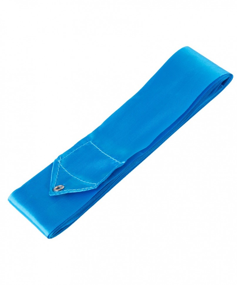 Лента для художественной гимнастики RGR-201 4м, с палочкой 46 см, голубой (402151)