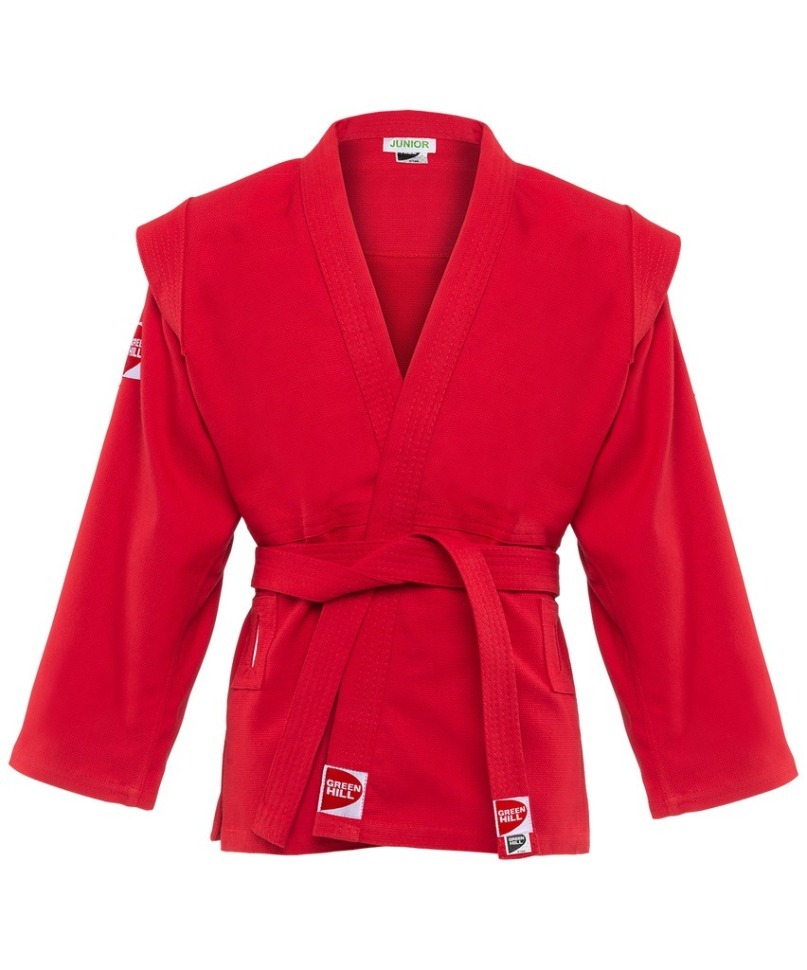 Куртка для самбо Junior SCJ-2201, красный, р.3/160 (447645)