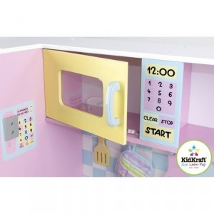 Большая детская кухня из дерева "Пастель" (Large Pastel Kitchen) (53181_KE)