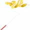 Лента для художественной гимнастики AGR-201 4м, с палочкой 46 см, желтый (402154)