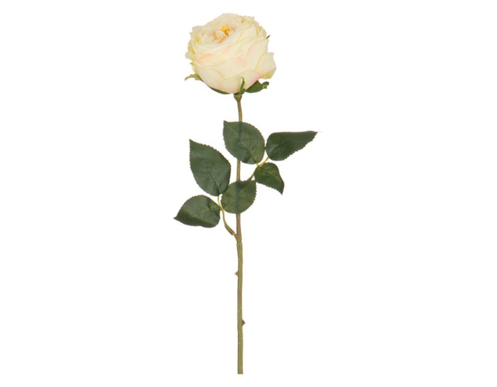 Цветок искусственный "желтая роза" длина=50 см. SILK-KA (654-176)