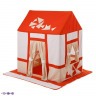 Текстильный домик-палатка с пуфиком для девочек и мальчиков "Замок Сомерсет" (PCR116-03)