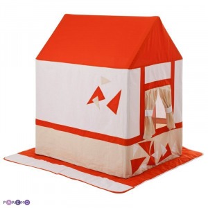 Текстильный домик-палатка с пуфиком для девочек и мальчиков "Замок Сомерсет" (PCR116-03)