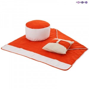 Текстильный домик-палатка с пуфиком для девочек и мальчиков "Замок Сомерсет" (PCR116-03)