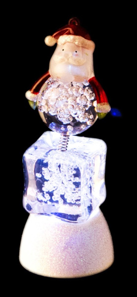 Фигурка с подсветкой "дед мороз" 5*5*14 см.(кор=144шт.) Polite Crafts&gifts (786-217)