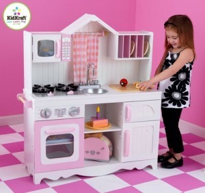 Игровая кухня для девочки из дерева "Модерн" (Modern Country Kitchen) (53222_KE)