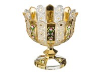 Конфетница на ножке "lefard gold glass" диаметр=24 см. высота=25 см. Lefard (195-105)