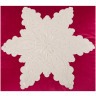 Подушка декоративная 46*46 см, "снежинка" п/э 100%, малиновая SANTALINO (850-817-01)