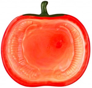 Блюдо для запекания "томат" 750 мл. 18*18,5 см. высота=6 см. коллекция "il raccolto" Agness (490-328)