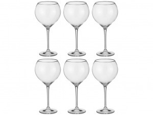 Набор бокалов для вина из 6 шт. "cecilia/carduelis" 640 мл высота=24 см Crystalite Bohemia (669-183)