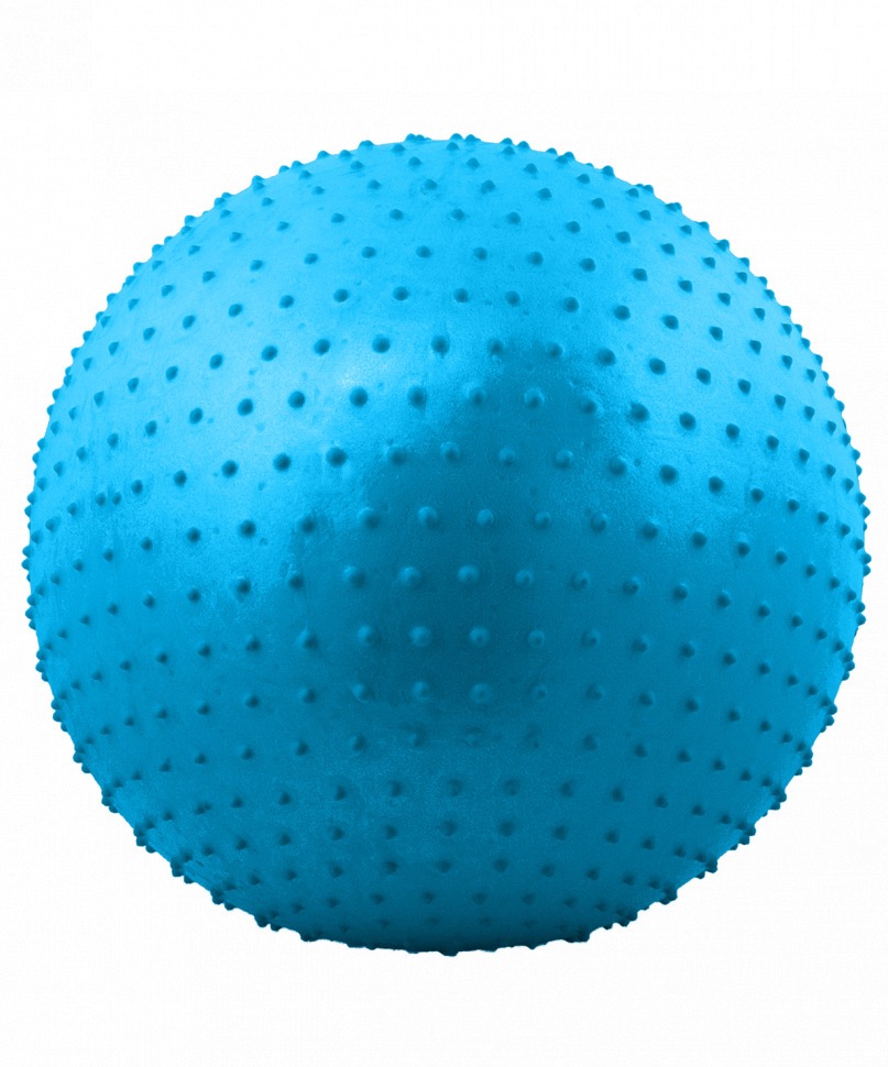 Мяч гимнастический массажный GB-301 55 см, антивзрыв, синий (78566)