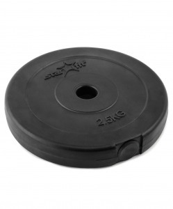 Диск пластиковый BB-203 d=26 мм, черный, 2,5 кг (78535)