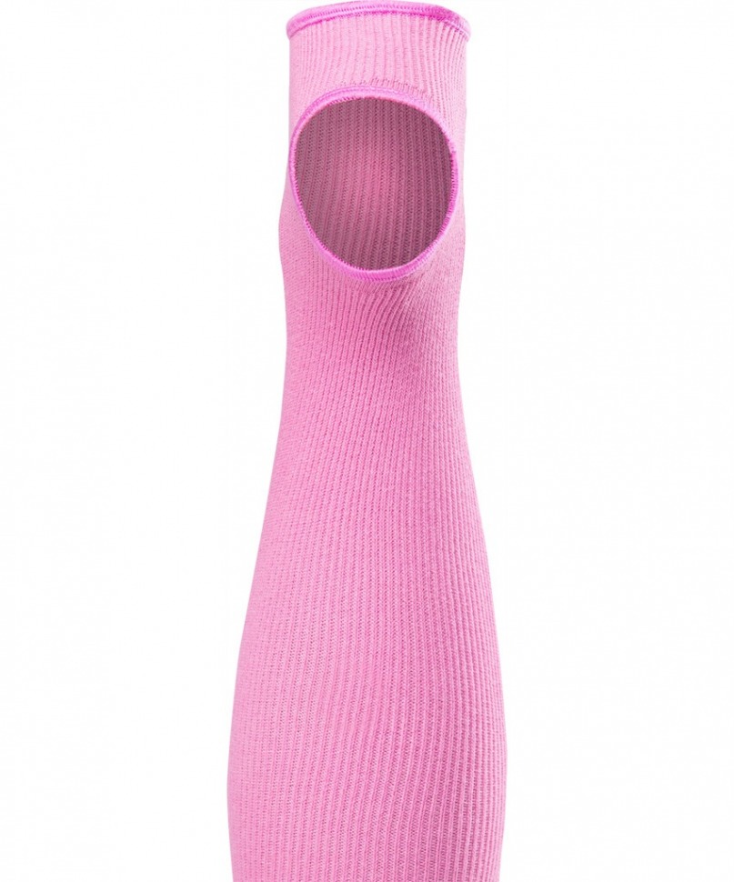 Гетры для танцев GS-201, хлопок, 55 см, розовый (409414)