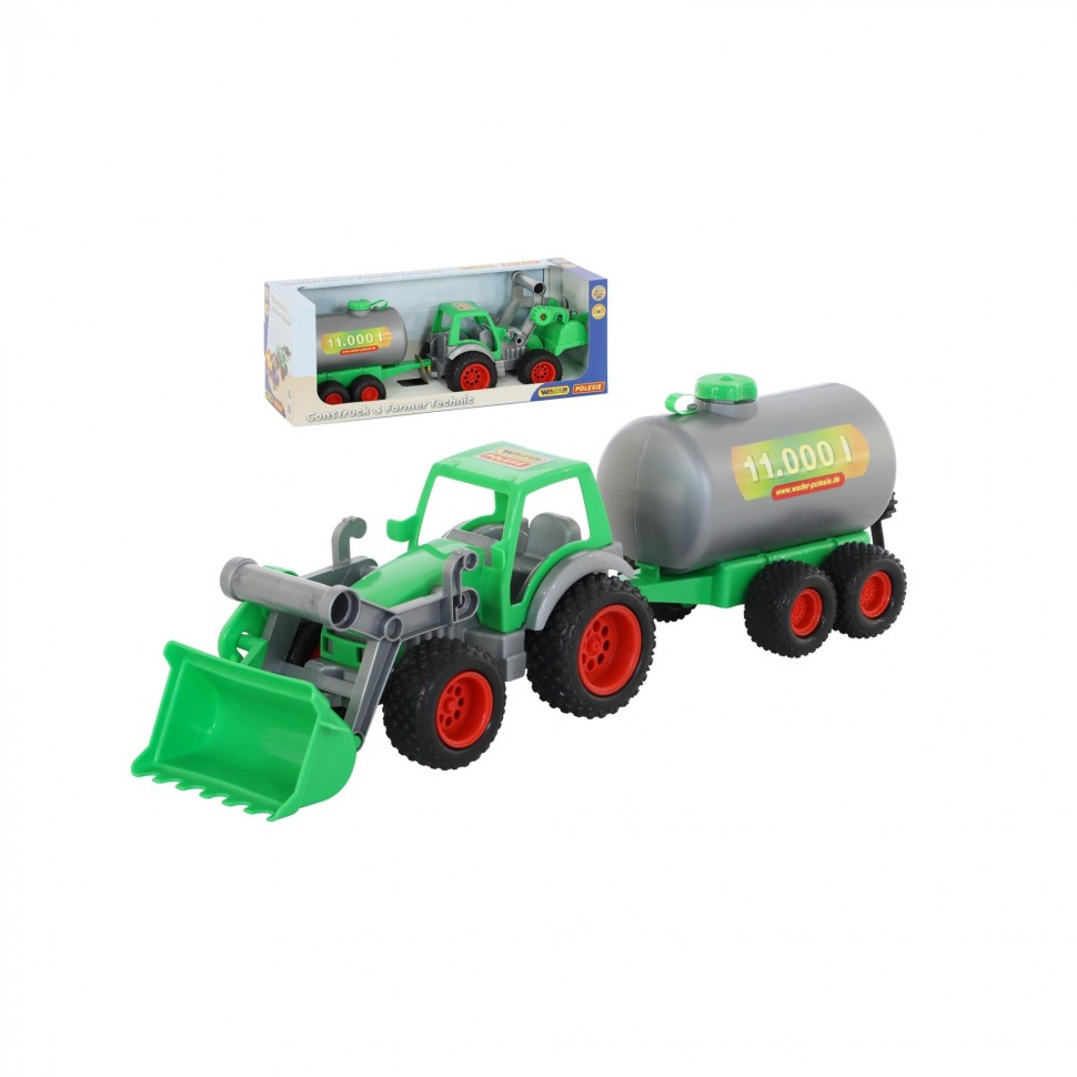 "Фермер-техник", трактор-погрузчик с цистерной (в коробке) (37763_PLS)