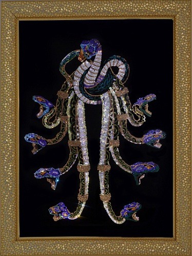 Картина Змеиный узел с кристаллами Swarovski (1910)