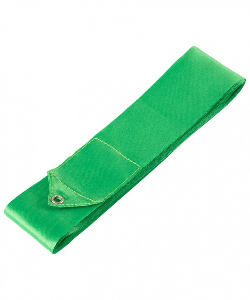 Лента для художественной гимнастики AGR-201 6м, с палочкой 56 см, зеленый (402242)