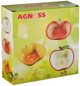 Блюдо для запекания "яблоко" 600 мл. 19*16,5 см. высота=6 см. коллекция "il raccolto" Agness (490-327)