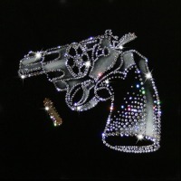 Картина револьвер с кристаллами Swarovski (1257)